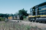 Seaboard Coast Line GP9 #1022 leading train 510 meets train 333 led by SCL SD45-2 #2047, 